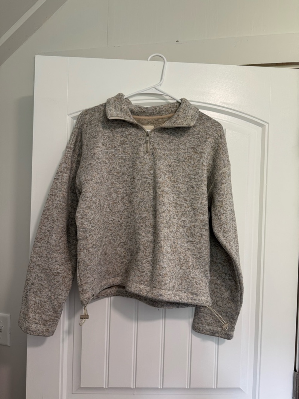 Neutral Half-Zip Sweater